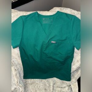 FIGS CATARINA TOP HUNTER GREEN